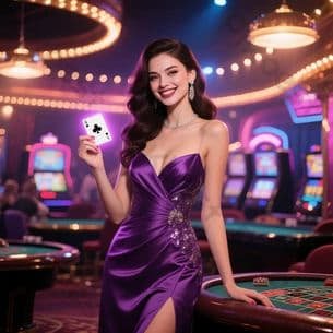 Live dealer at Caishen Wins table with multiple camera angles showing card layout and player betting area